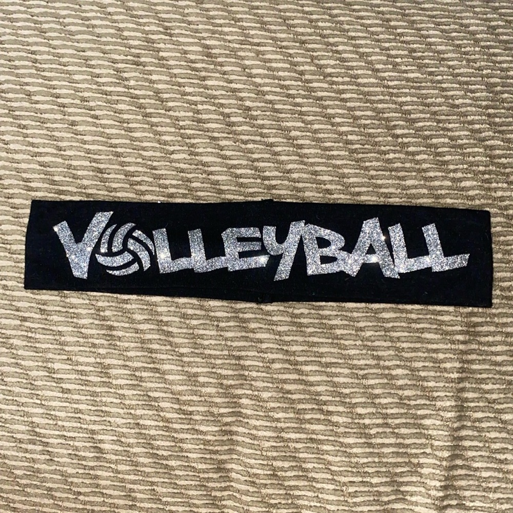 Black volleyball headband